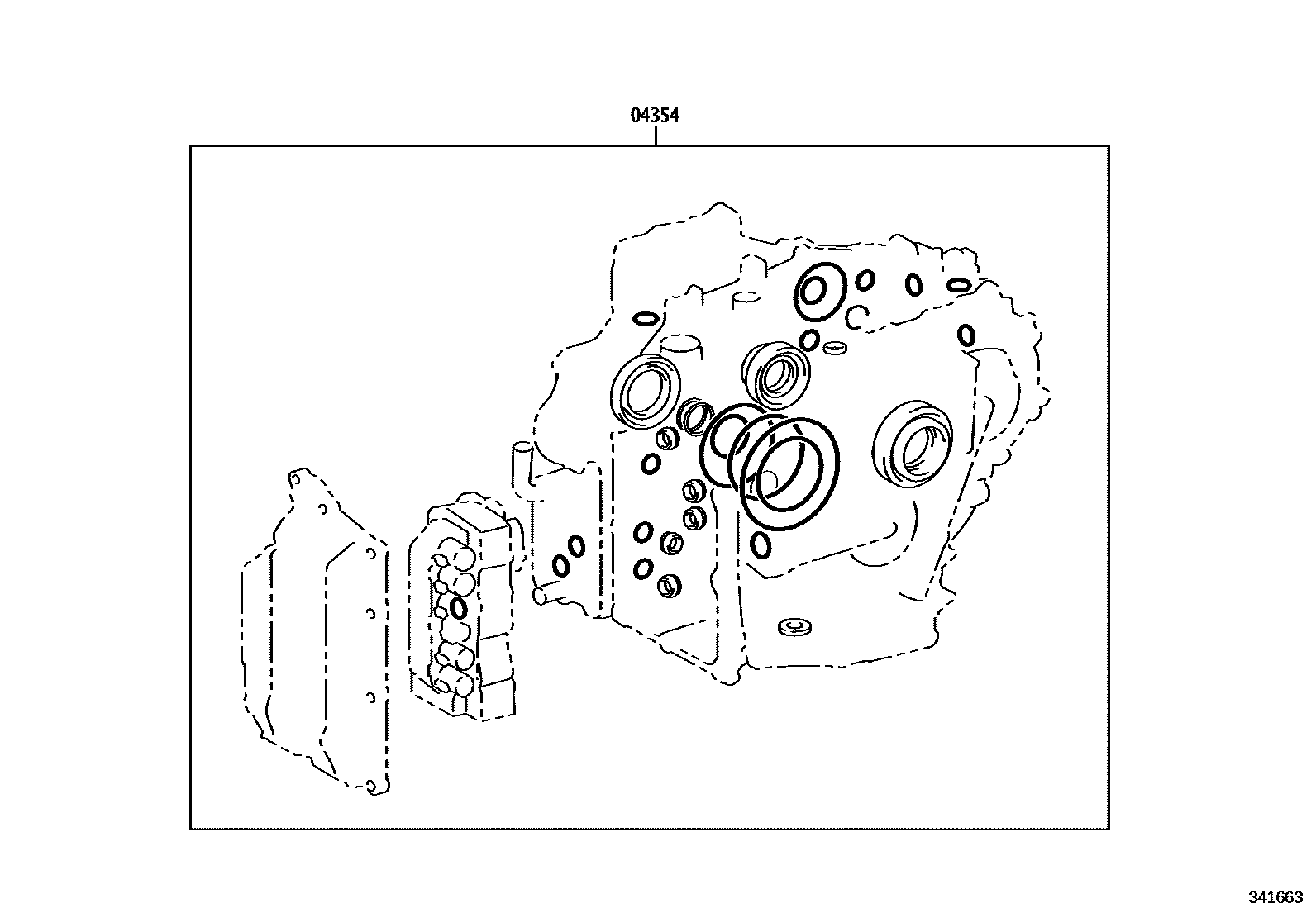Toyota COROLLA 传动桥总成(CVT) EPC diagram — 341663