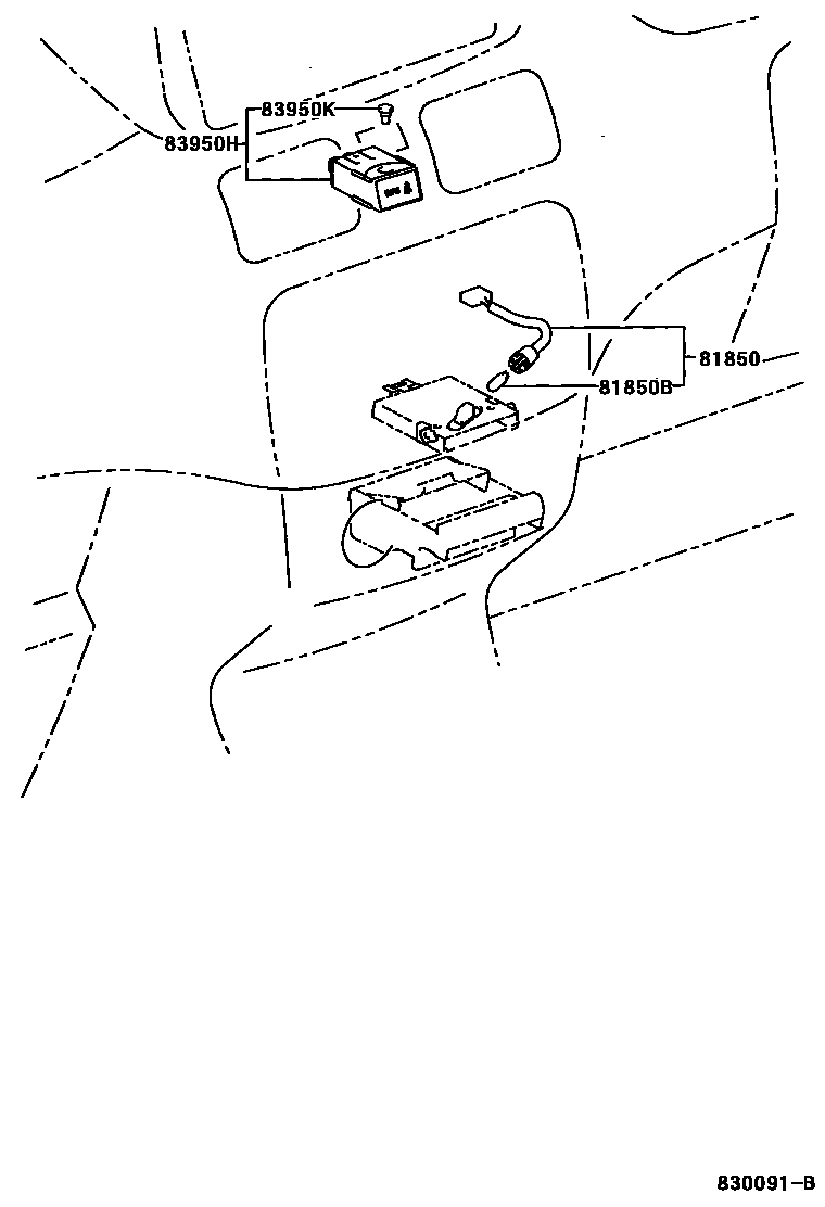 Toyota COROLLA indicator light EPC diagram — 830091B