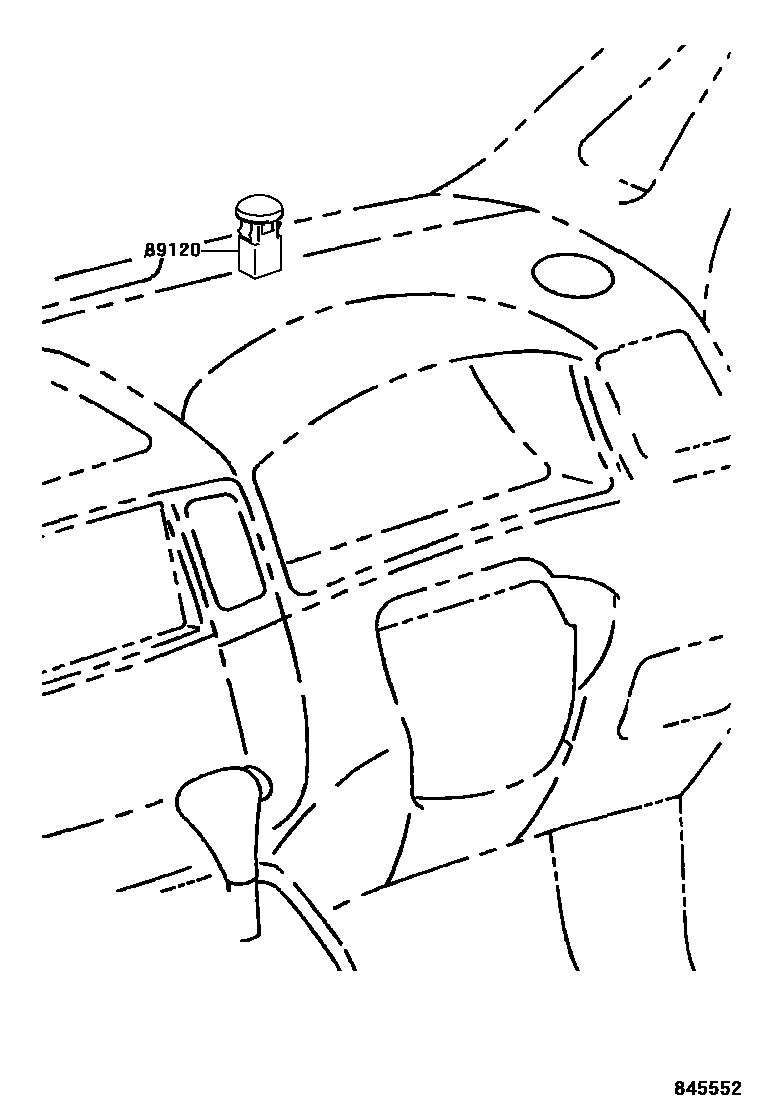 Toyota COROLLA 自动灯控系统(灯控) EPC diagram — 845552