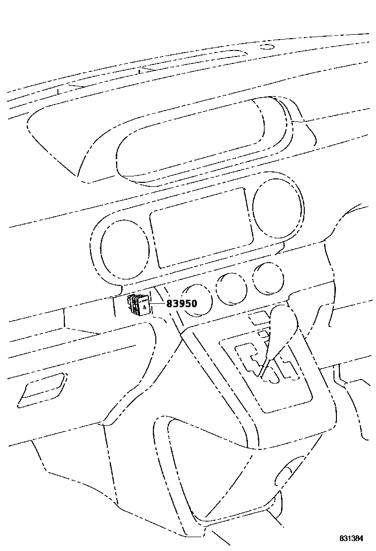 Toyota COROLLA indicator light EPC diagram — 831384