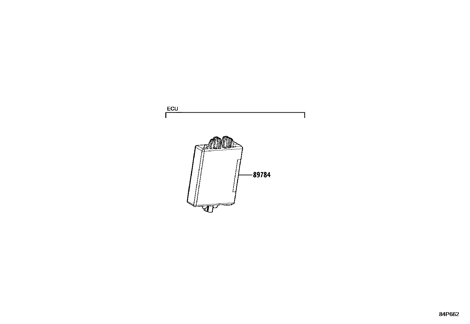 Toyota COROLLA 防盗装置 EPC diagram — 84P662