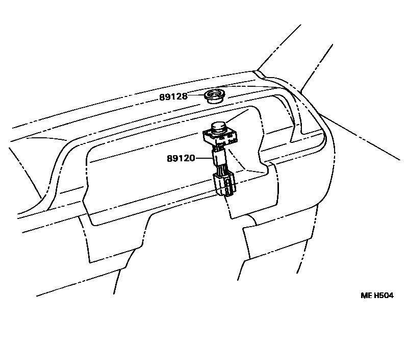 Toyota CAMRY 自动灯控系统(灯控) EPC diagram — MEH504