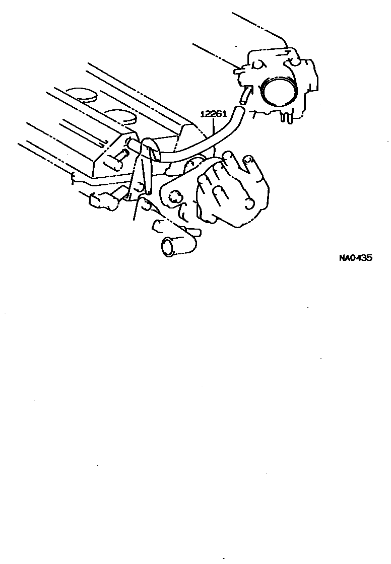 Toyota CAMRY Ventilation Hose EPC diagram — NA0435