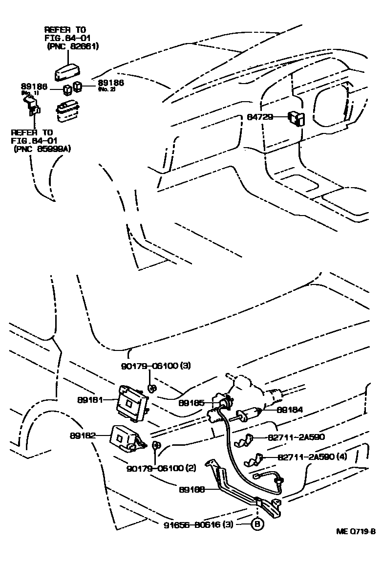 Toyota CAMRY 转向控制系统 EPC diagram — MEQ719B