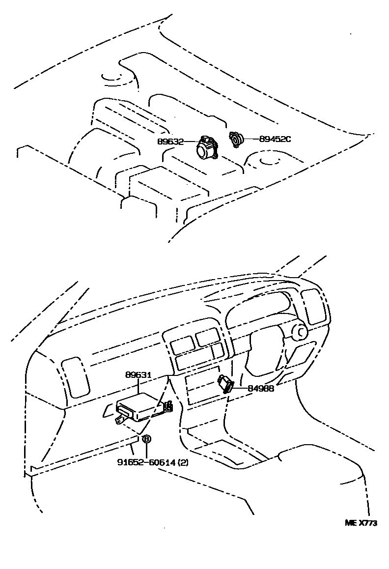 Toyota CAMRY 牵引力控制系统 EPC diagram — MEX773