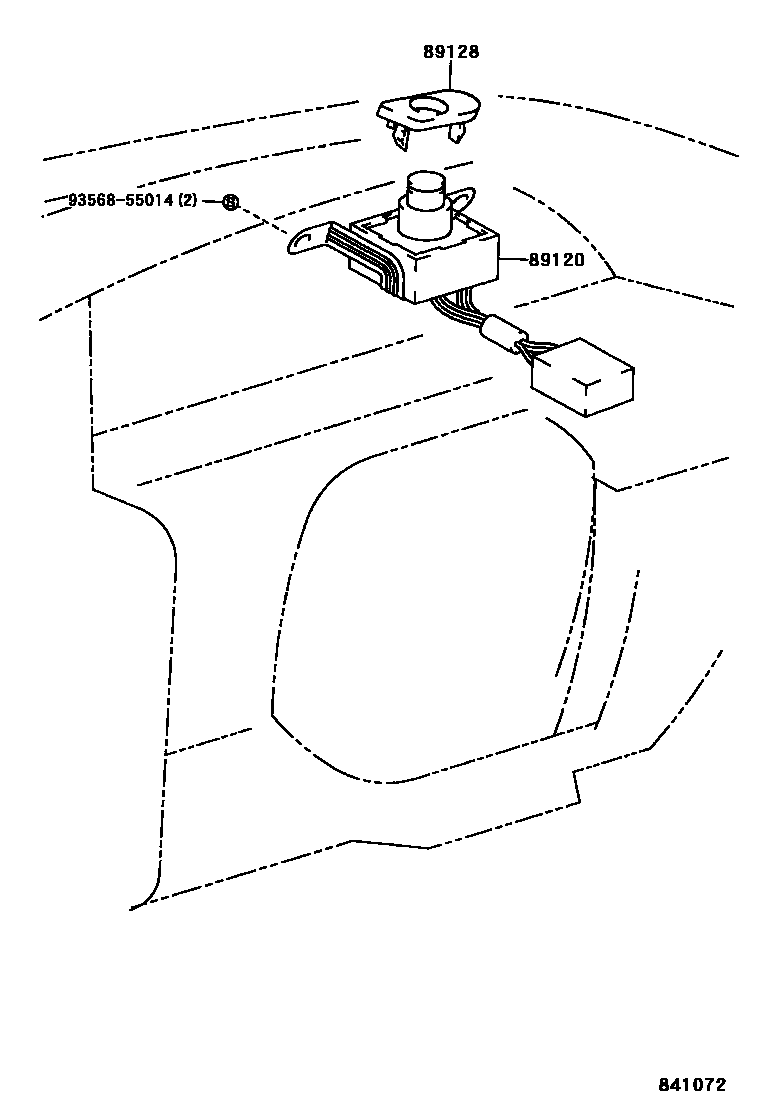 Toyota CAMRY 自动灯控系统(灯控) EPC diagram — 841072