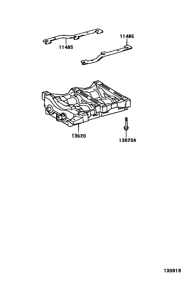 Toyota CAMRY Crankshaft & Piston EPC diagram — 130019