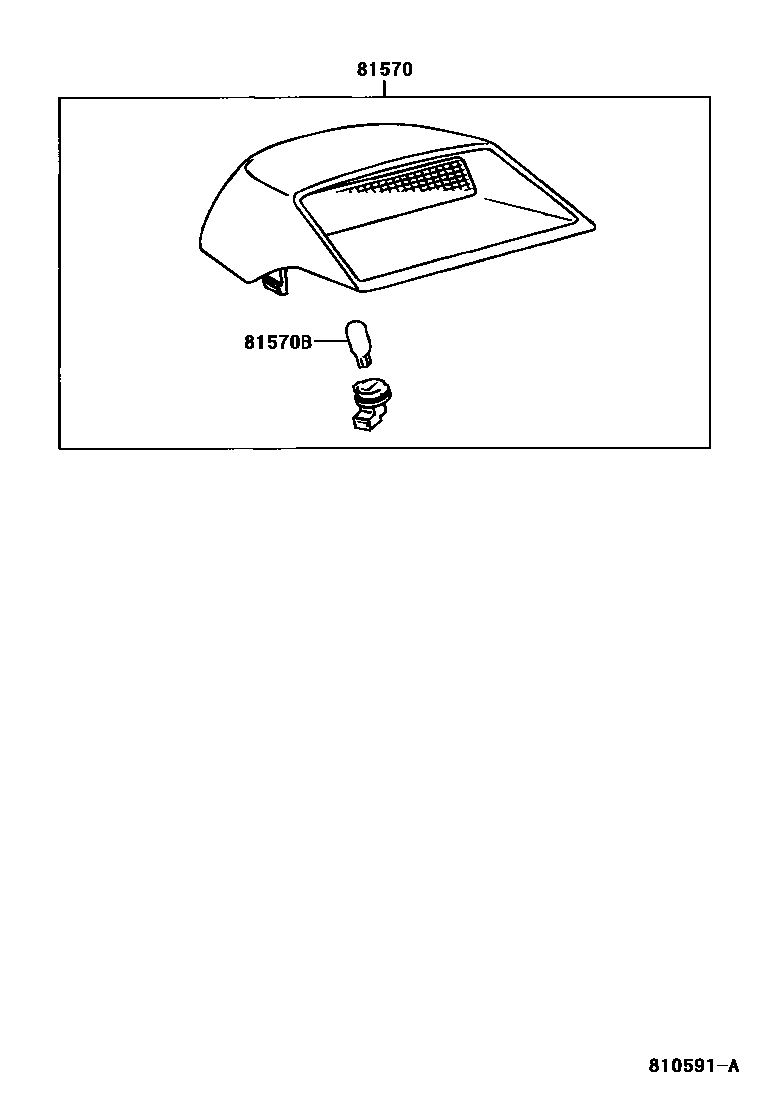 Toyota CAMRY 高位刹车灯 EPC diagram — 810591A
