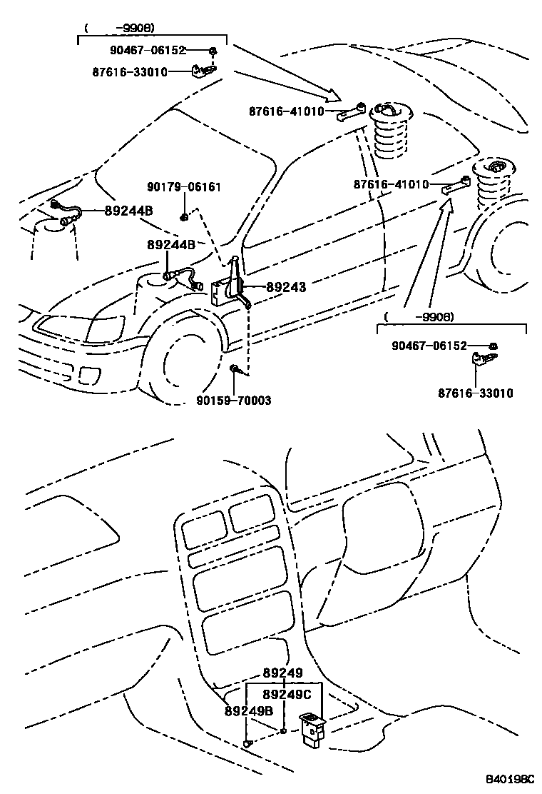 Toyota CAMRY 电子调节悬架 EPC diagram — 840198C