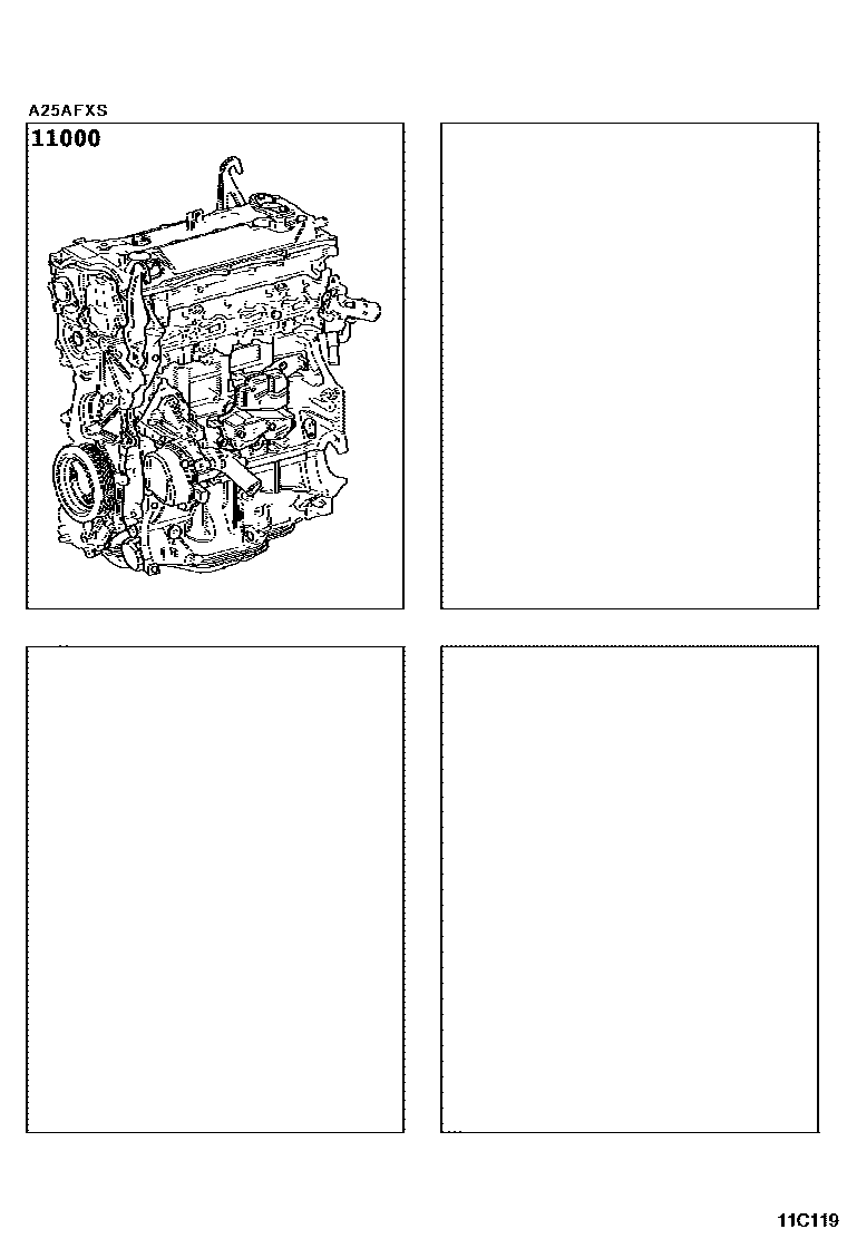 Toyota CAMRY Partial Engine Assembly EPC diagram — 11C119