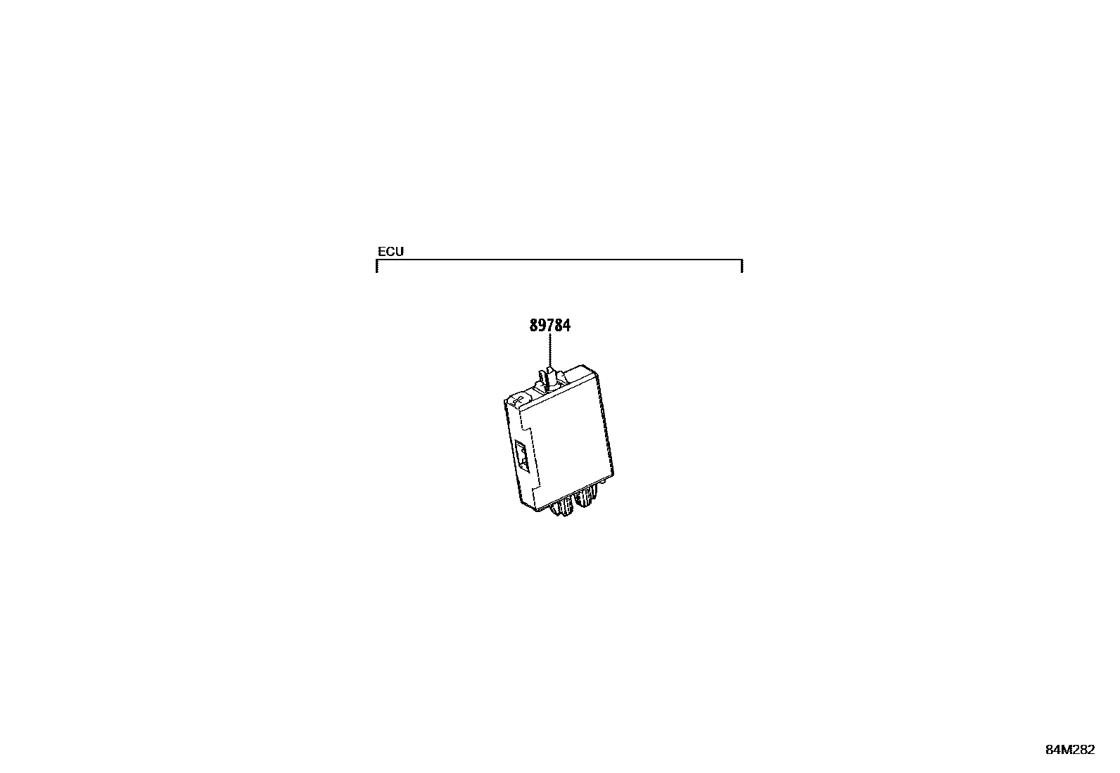 Toyota YARIS 防盗装置 EPC diagram — 84M282