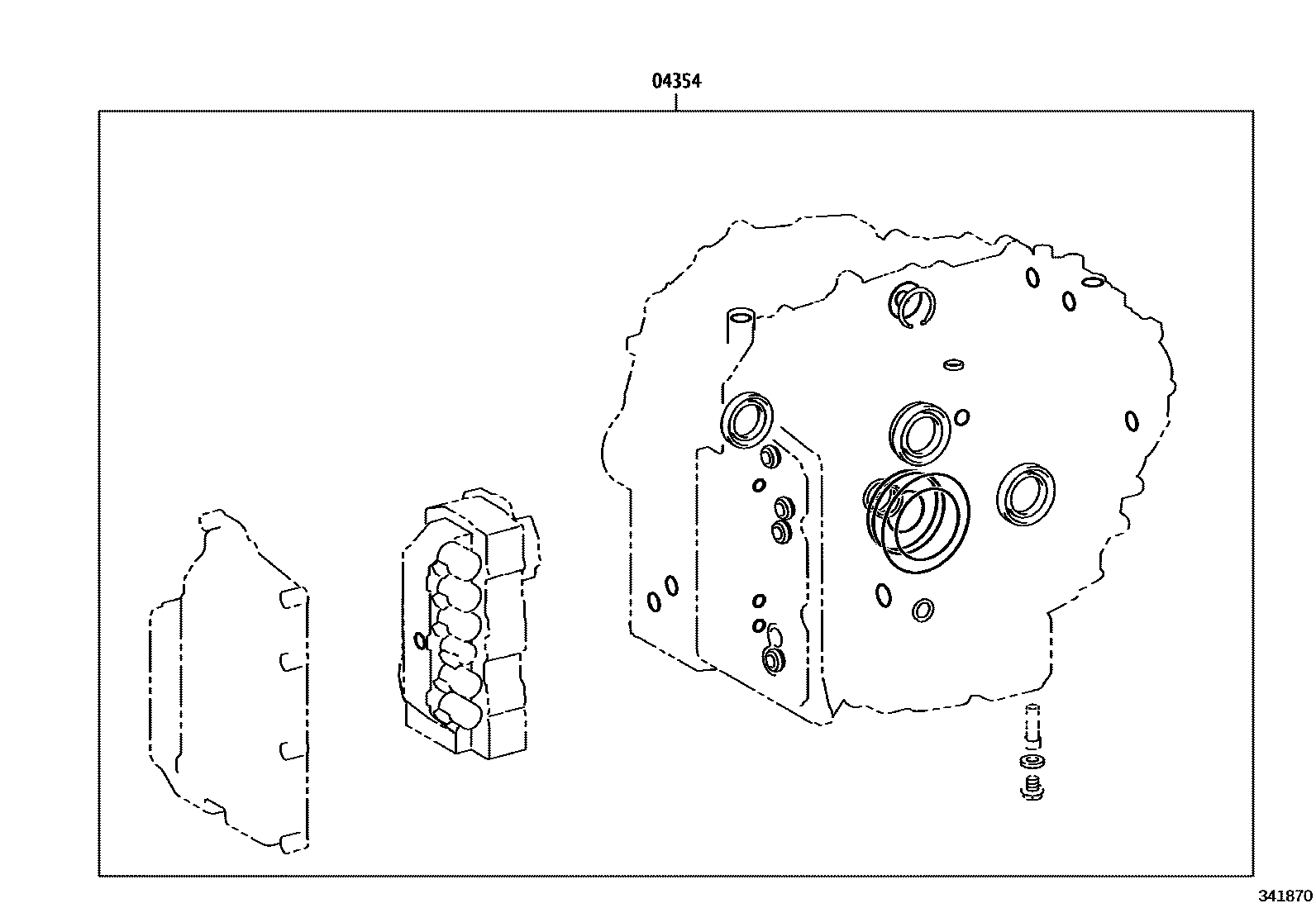 Toyota COROLLA 传动桥总成(CVT) EPC diagram — 341870