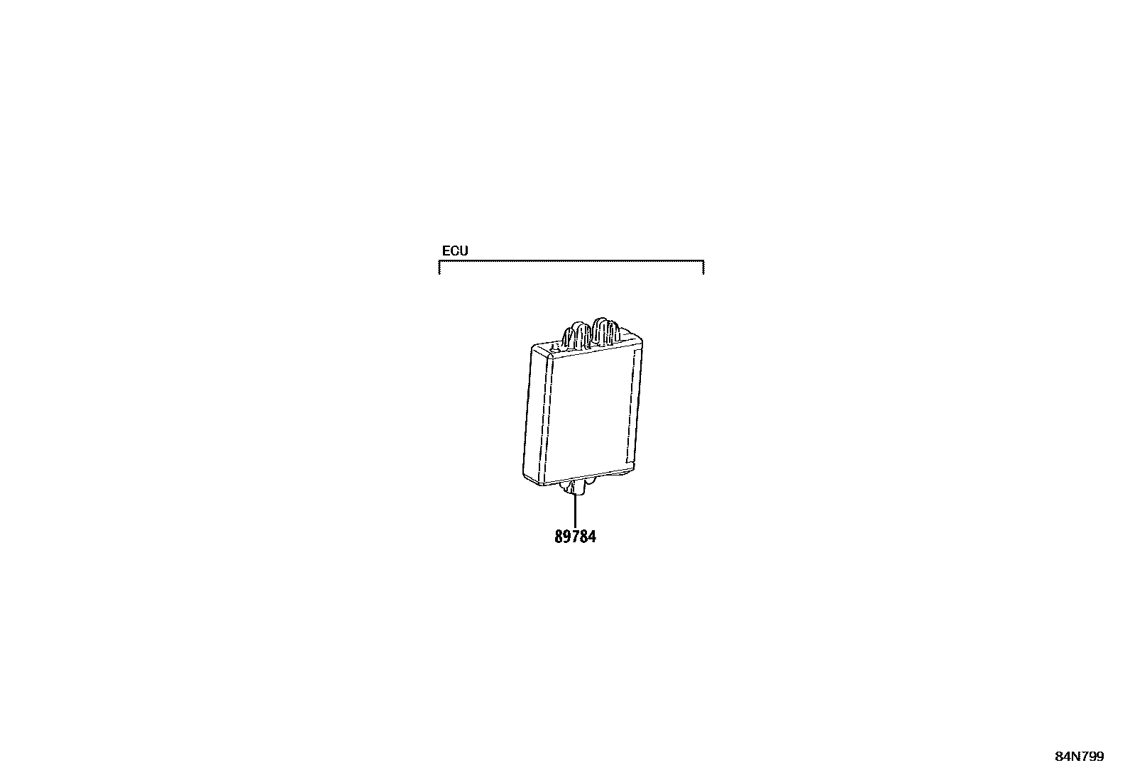 Toyota COROLLA 防盗装置 EPC diagram — 84N799