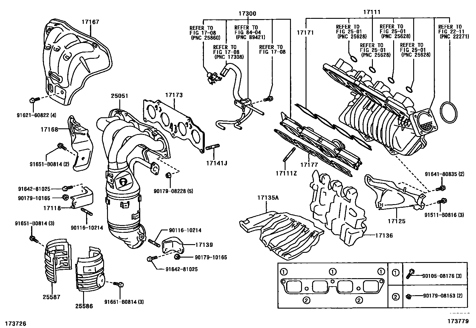 Toyota RAV4 Manifold EPC diagram — 173779