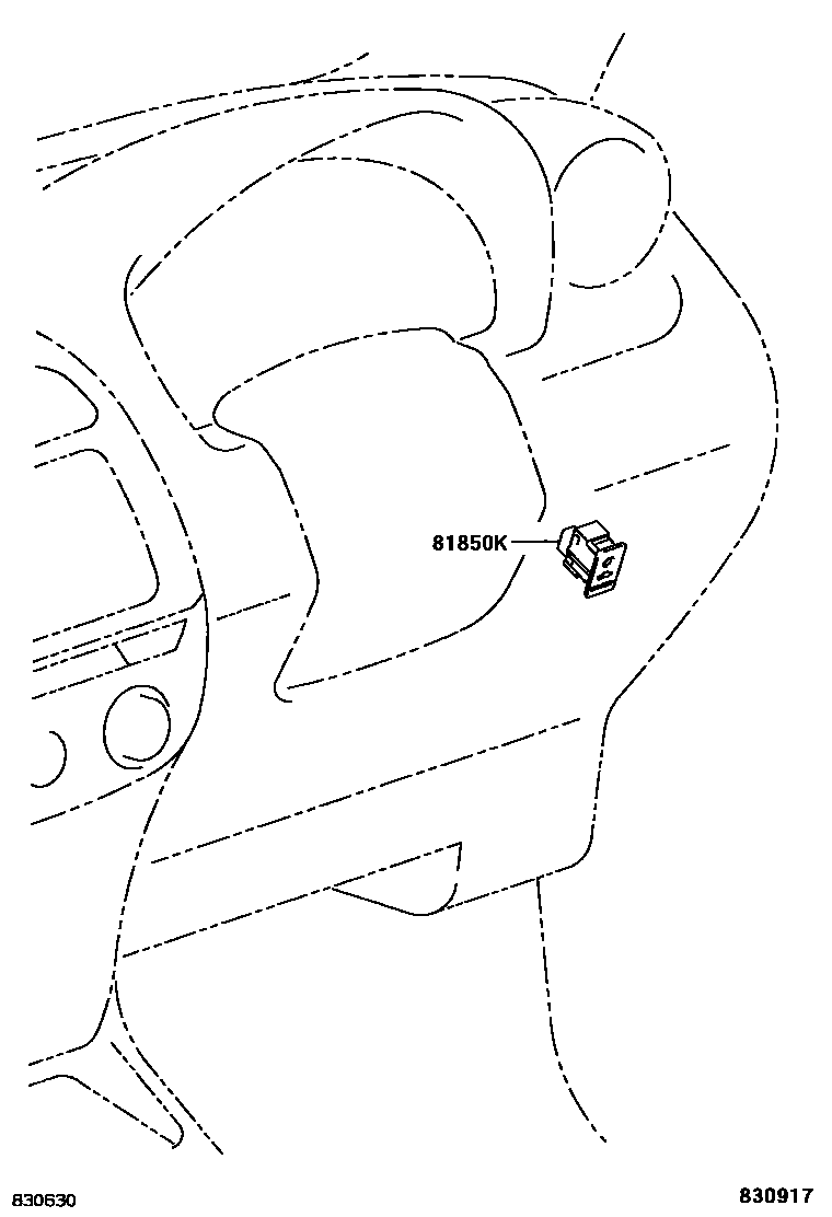 Toyota RAV4 indicator light EPC diagram — 830917