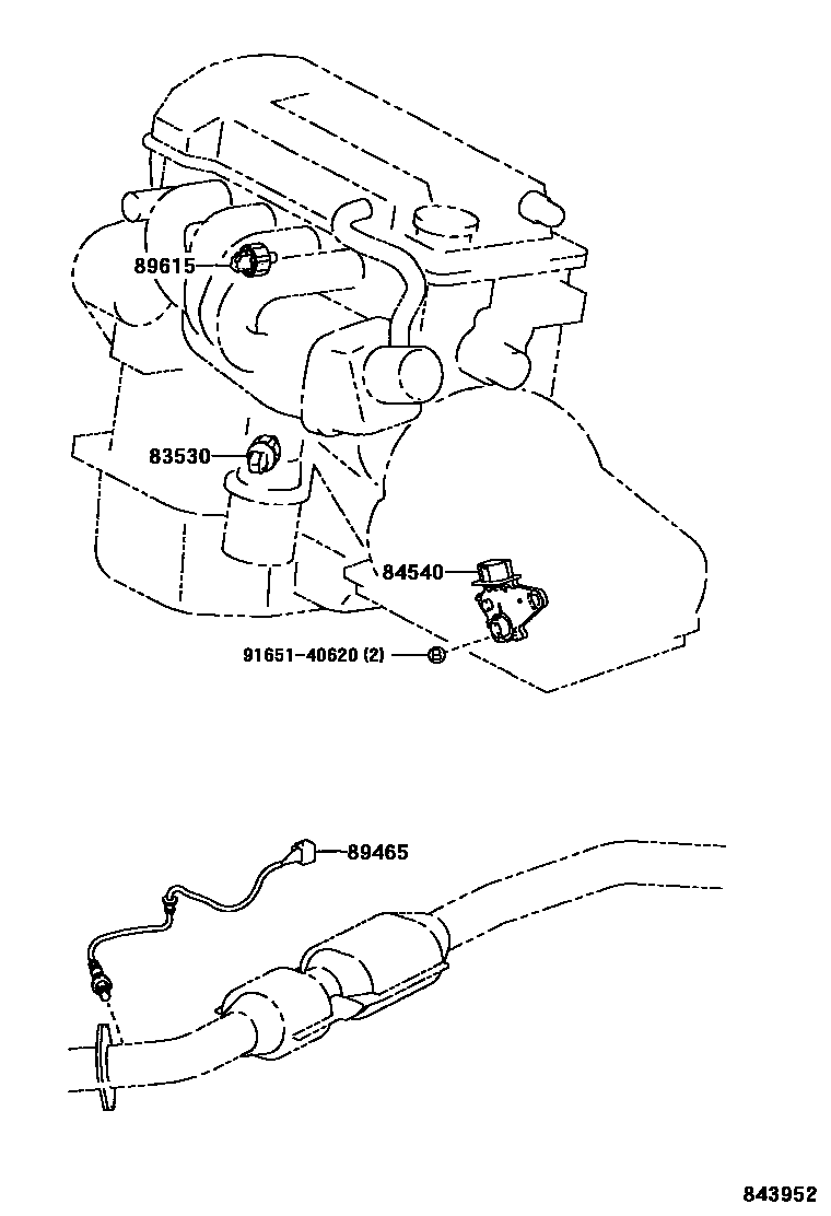 Toyota RAV4 开关和继电器和ECU EPC diagram — 843952