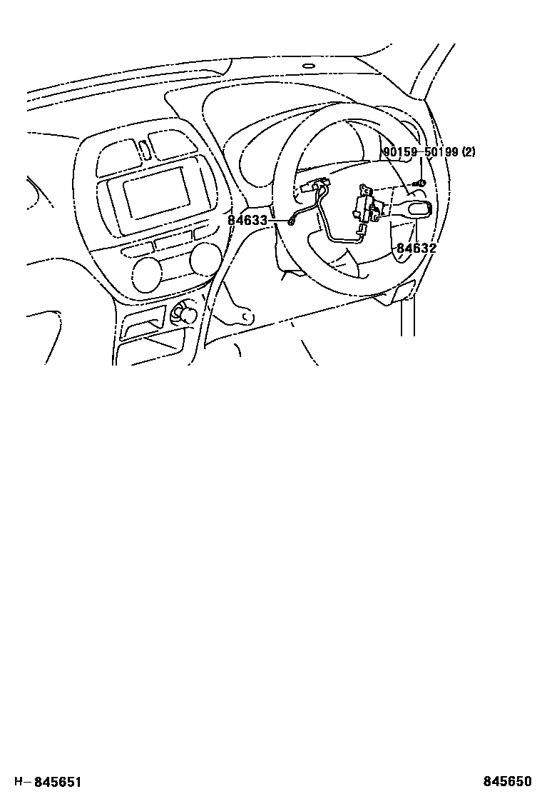 Toyota RAV4 巡航控制(自动行驶) EPC diagram — 845650
