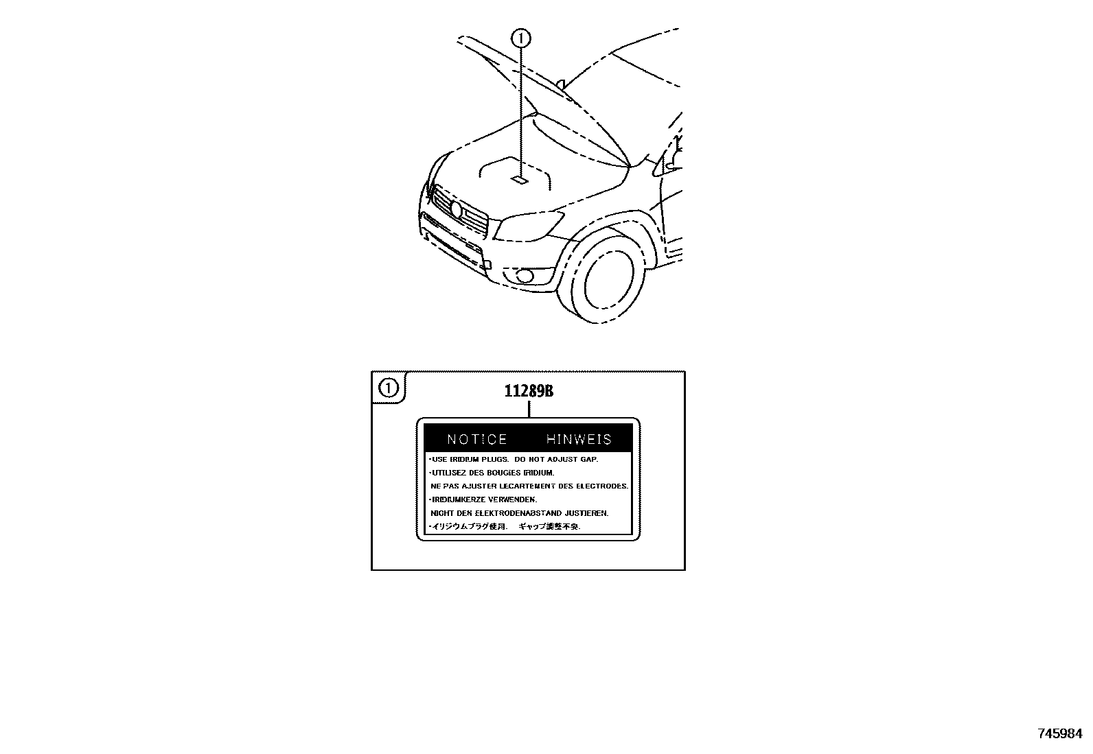 Toyota RAV4 warning nameplate EPC diagram — 745984