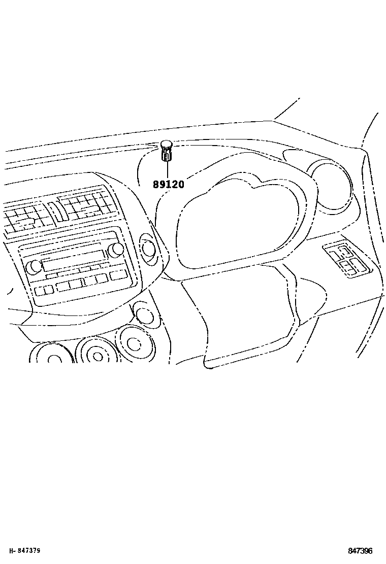 Toyota RAV4 自动灯控系统(灯控) EPC diagram — 847396