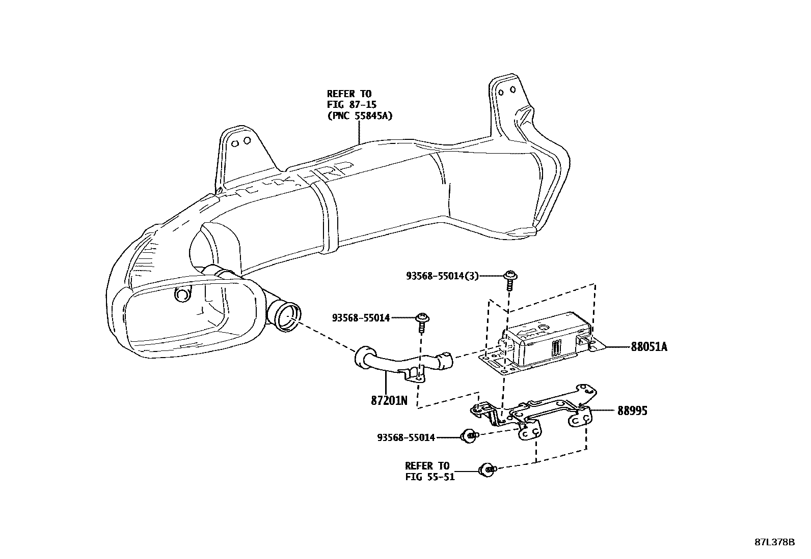 Toyota RAV4 空气净化器或离子发生器 EPC diagram — 87L378B
