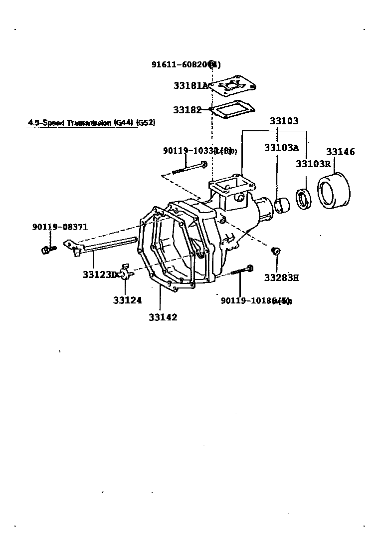 Toyota HILUX Extended shell (MTM) EPC diagram — 335233