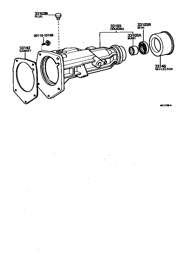 Toyota HILUX Extended shell (MTM) EPC diagram — MC5728A
