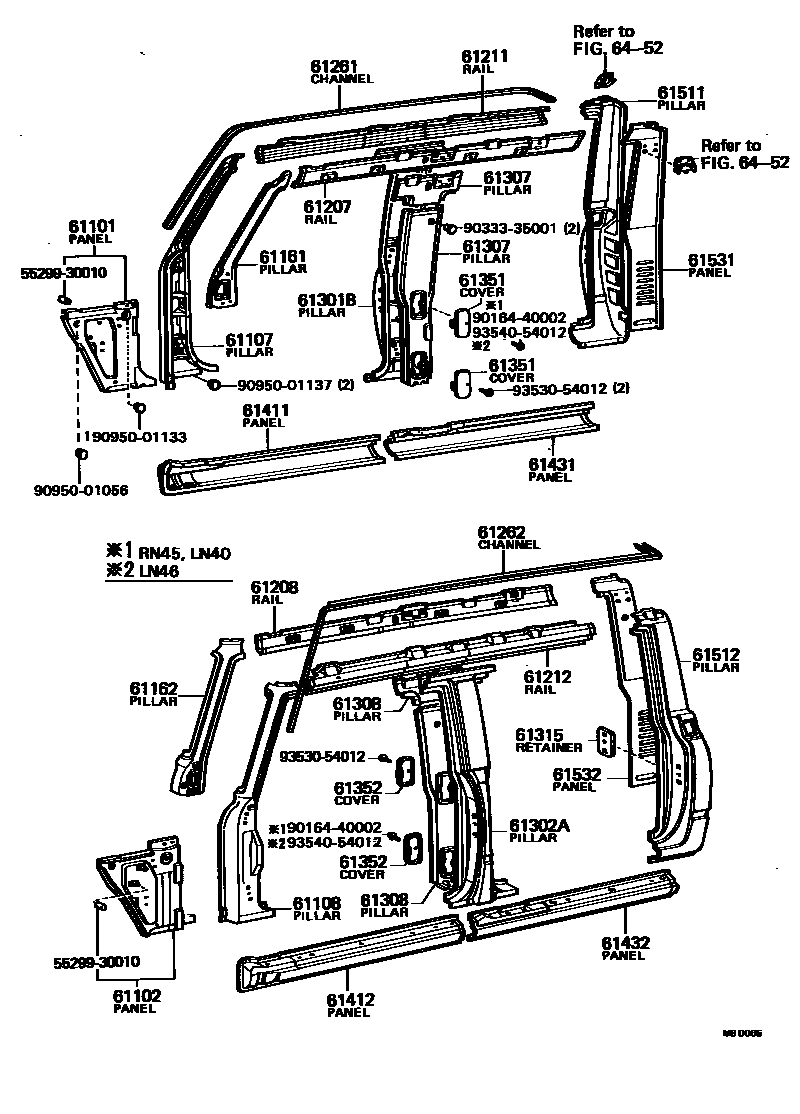Toyota HILUX 侧梁 EPC diagram — MBD065