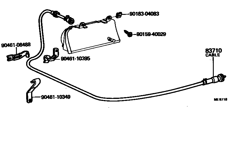Toyota HILUX 仪表 EPC diagram — ME8718