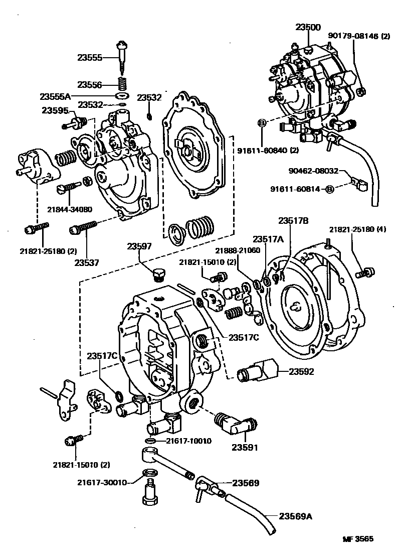 Toyota HILUX LPG或CNG调节器 EPC diagram — MF3565