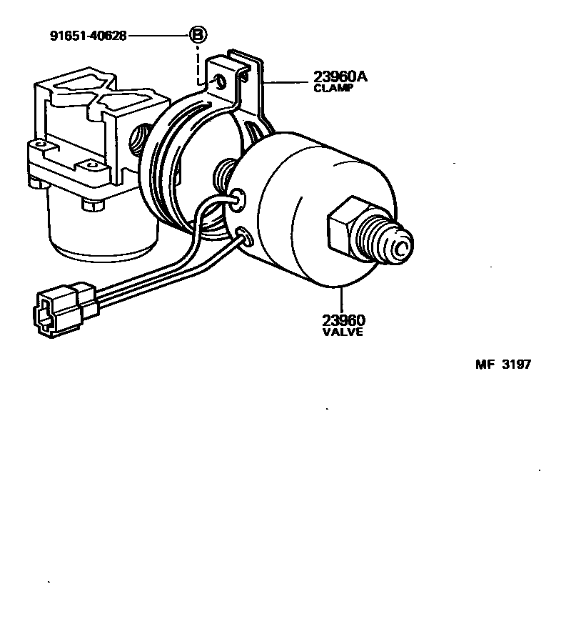 Toyota HILUX LPG电磁阀 EPC diagram — MF3197