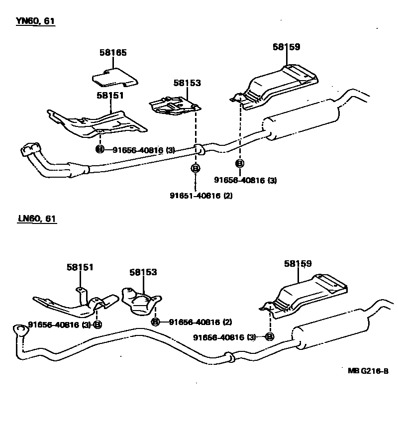 Toyota HILUX 地板隔热垫 EPC diagram — MBG216B