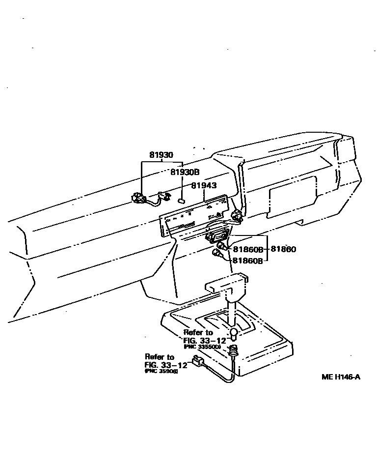 Toyota HILUX indicator light EPC diagram — MEH146A