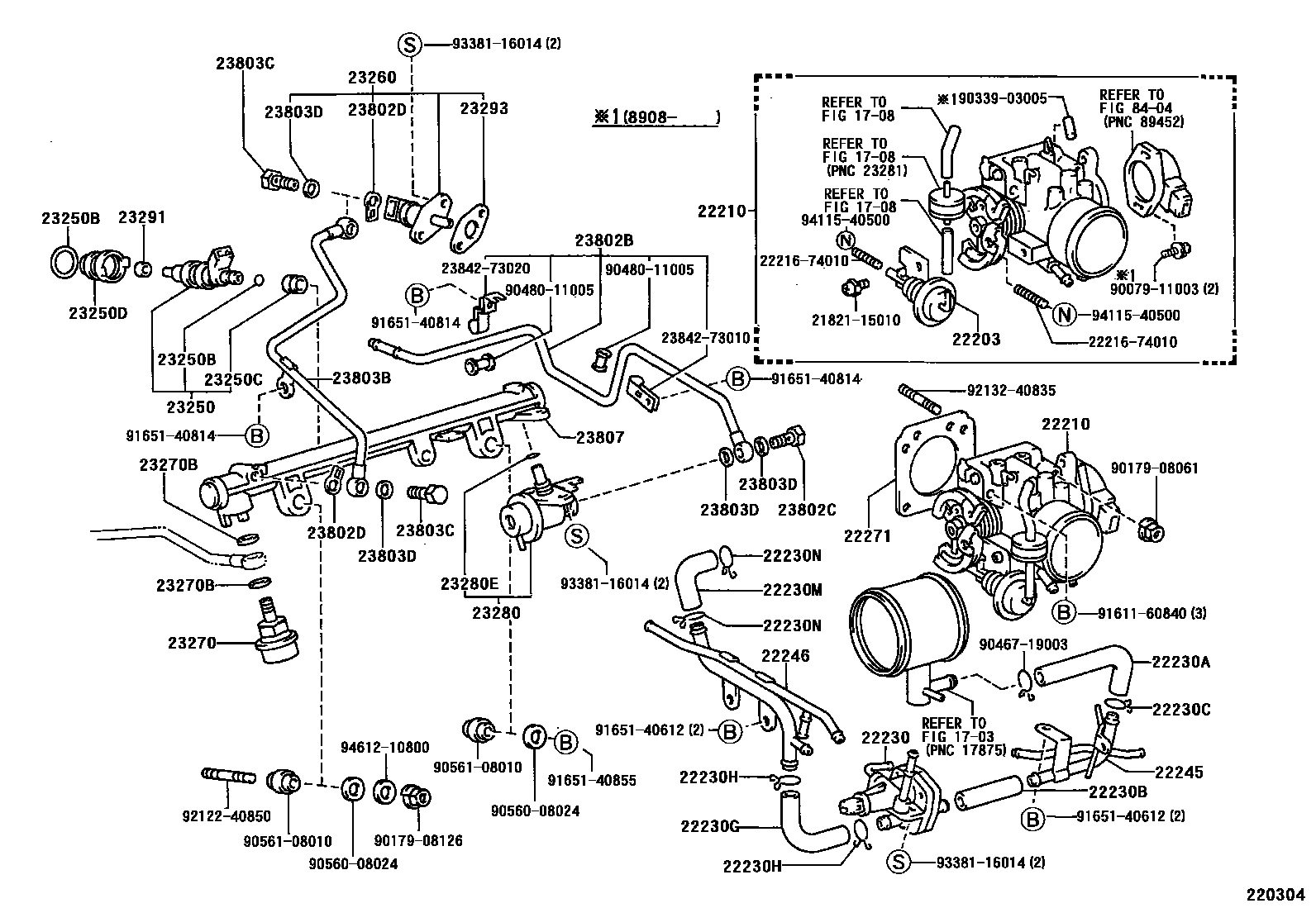 Toyota HILUX 燃油喷射系统 EPC diagram — 220304