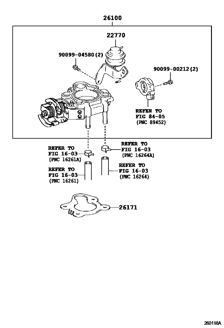 Toyota HILUX 文氏管 EPC diagram — 260118A