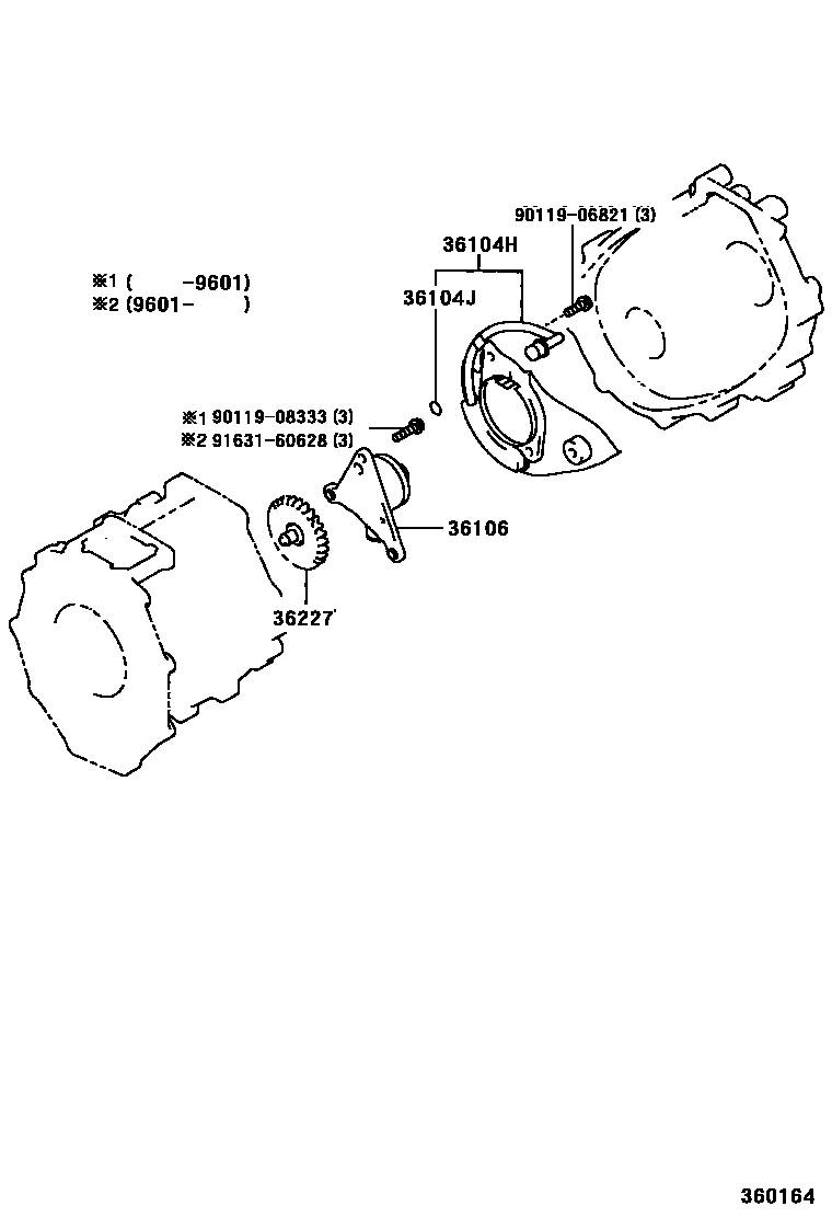 Toyota HILUX 分动器油泵 EPC diagram — 360164