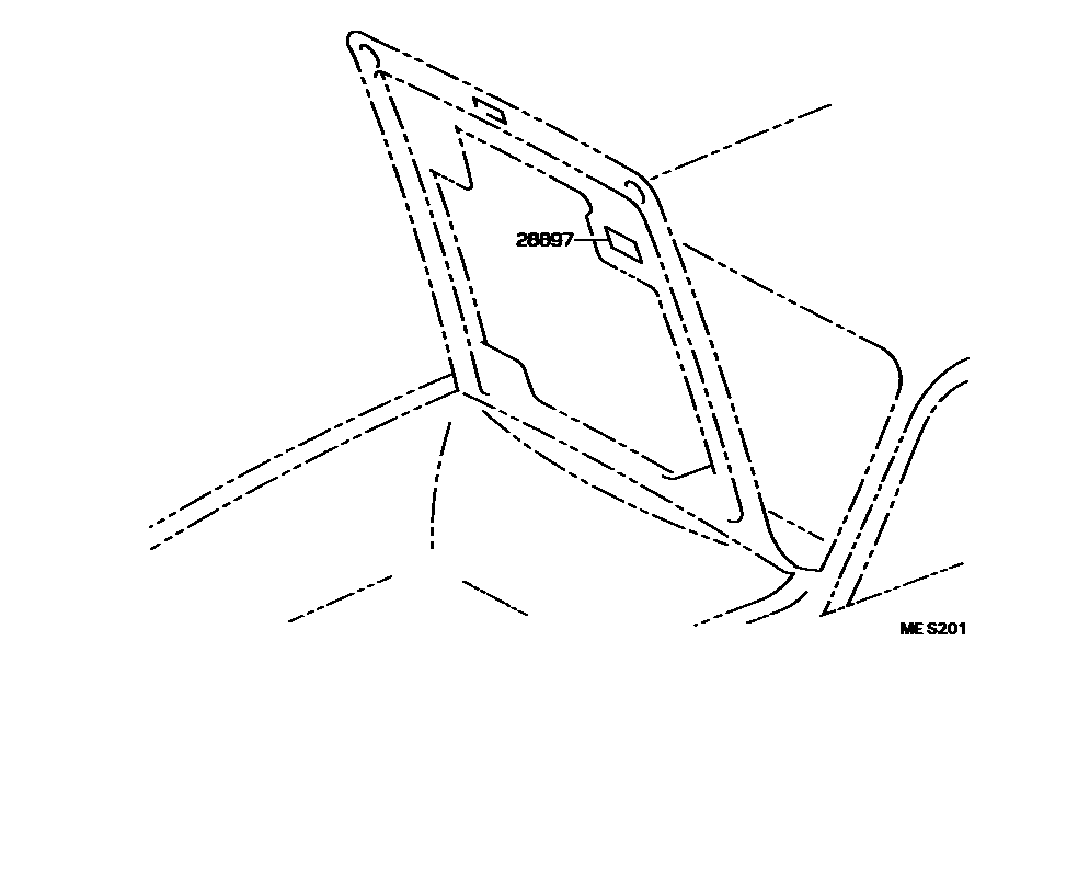 Toyota HILUX 蓄电池和蓄电池电缆 EPC diagram — MES201