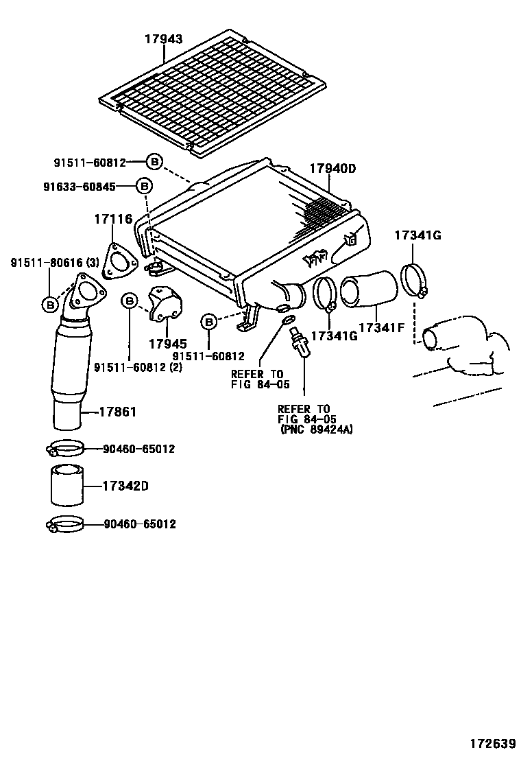 Toyota HILUX Air Cleaner EPC diagram — 172639