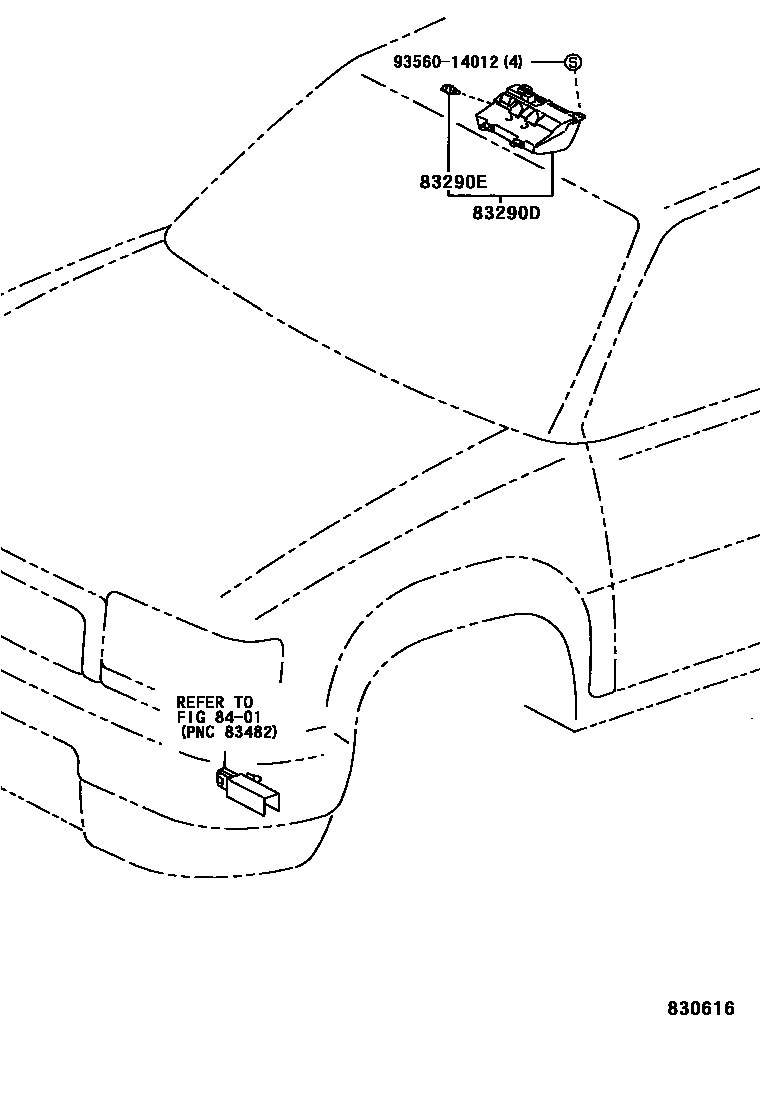 Toyota HILUX 仪表 EPC diagram — 830616
