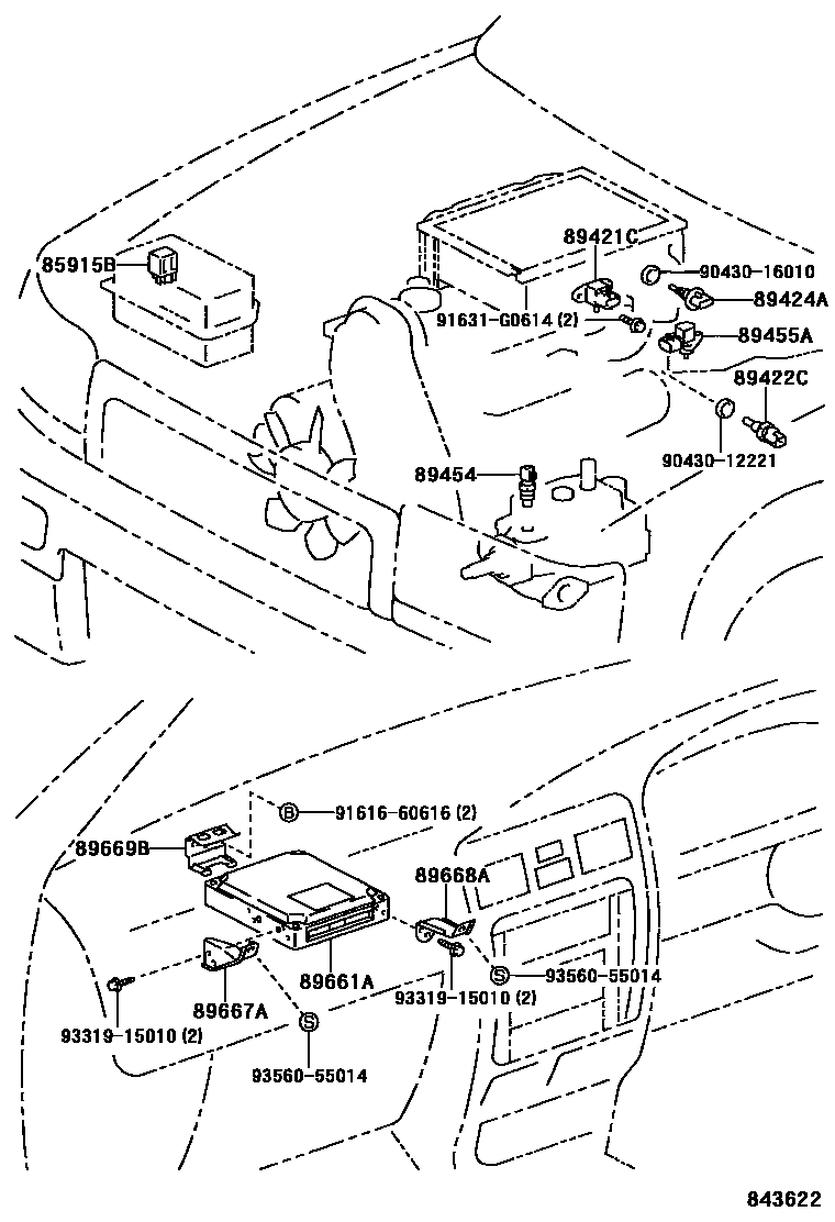 Toyota HILUX 电子控制柴油机(ECD) EPC diagram — 843622