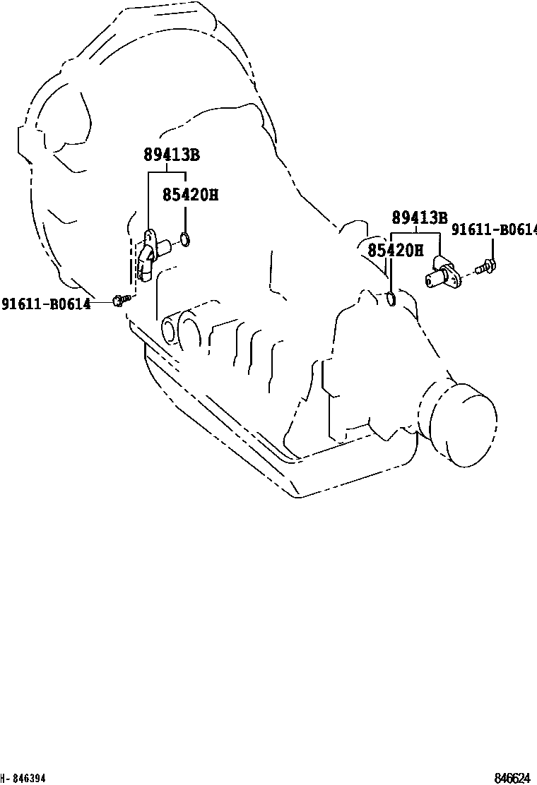 Toyota HILUX 超速档和电子控制变速器 EPC diagram — 846624