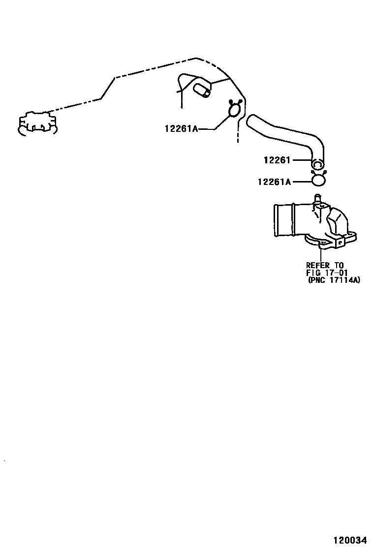 Toyota HILUX Ventilation Hose EPC diagram — 120034