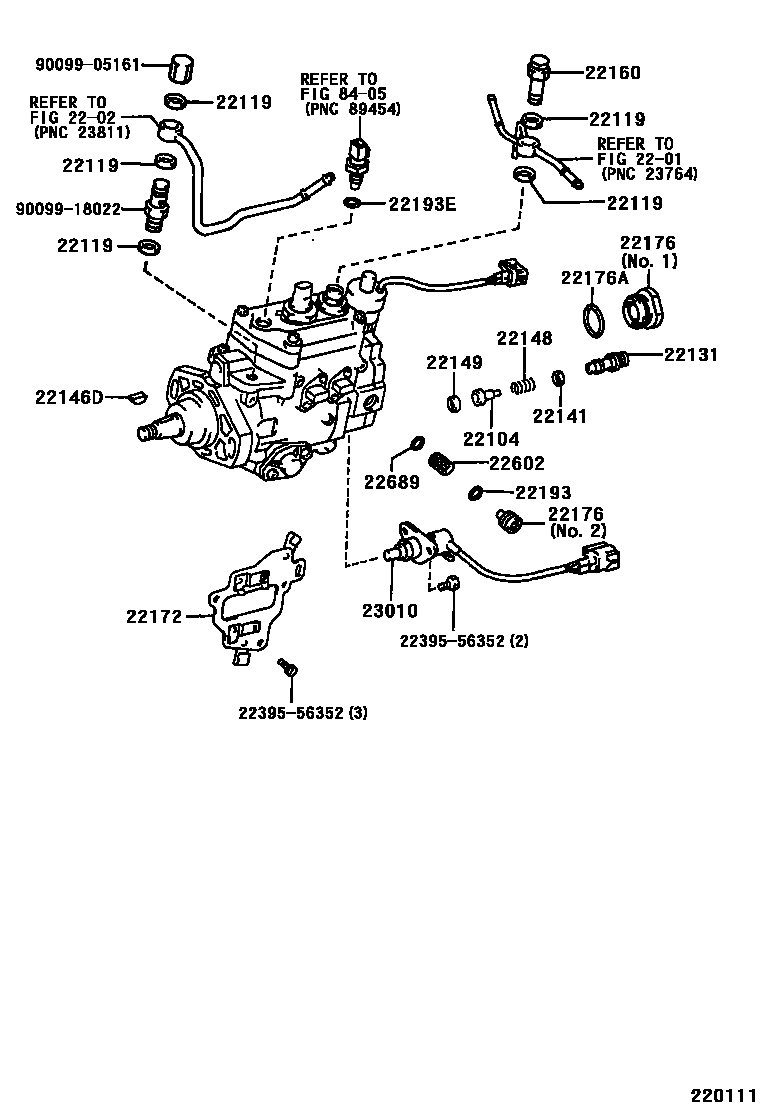 Toyota HILUX 喷油泵体 EPC diagram — 220111
