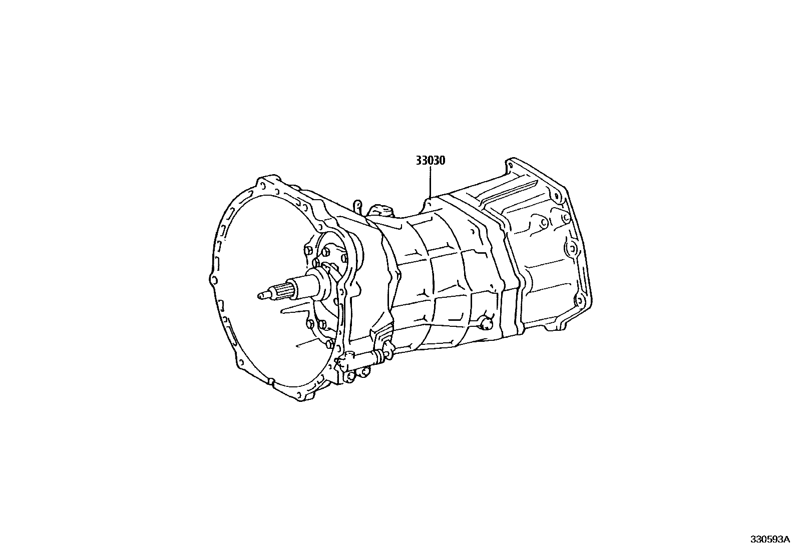 Toyota HILUX 传动桥或变速器总成和衬垫组件(MTM) EPC diagram — 330593A