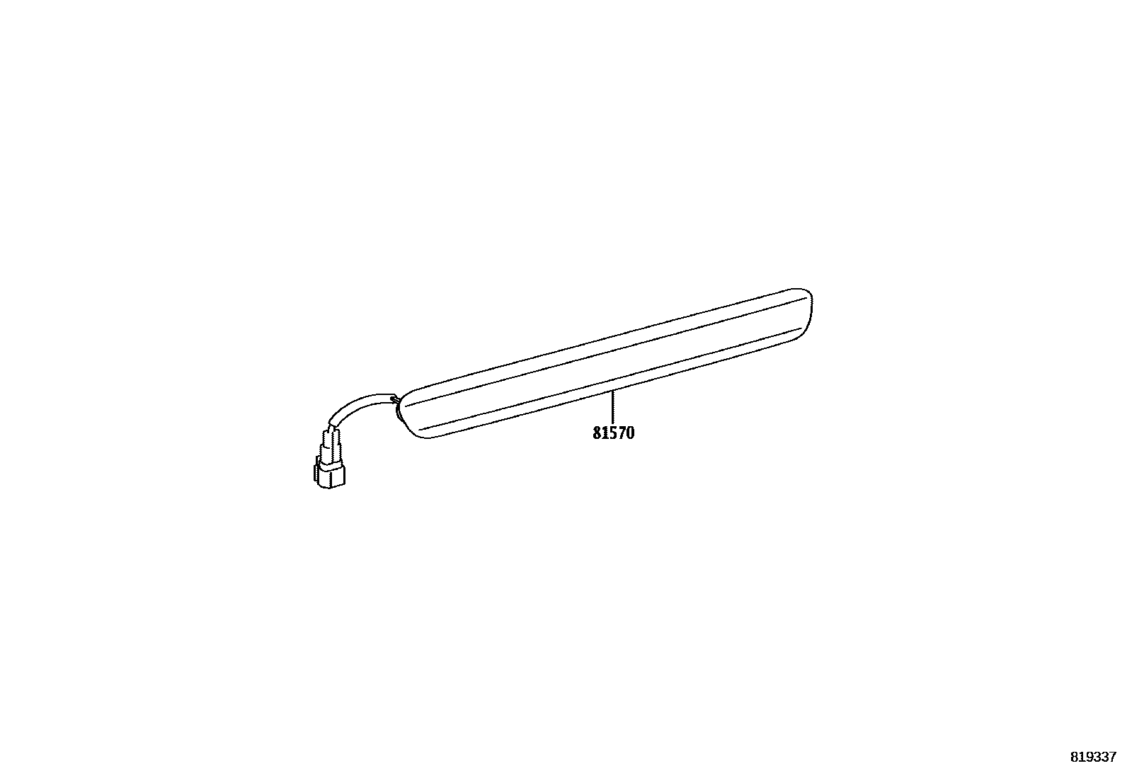 Toyota HILUX 高位刹车灯 EPC diagram — 819337