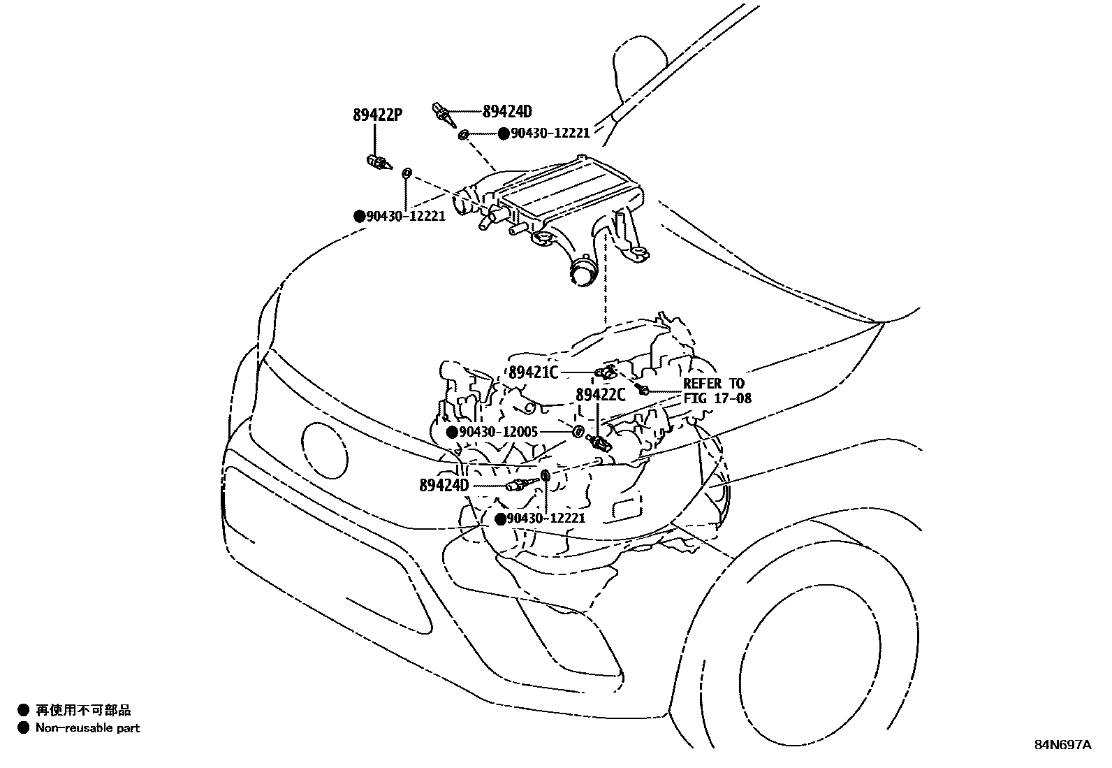 Toyota HILUX 电子控制柴油机(ECD) EPC diagram — 84N697A