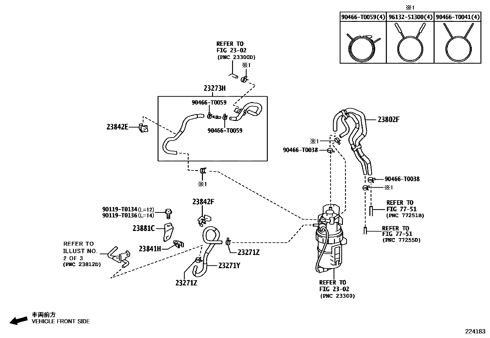 Toyota HILUX 喷油泵总成 EPC diagram — 224183