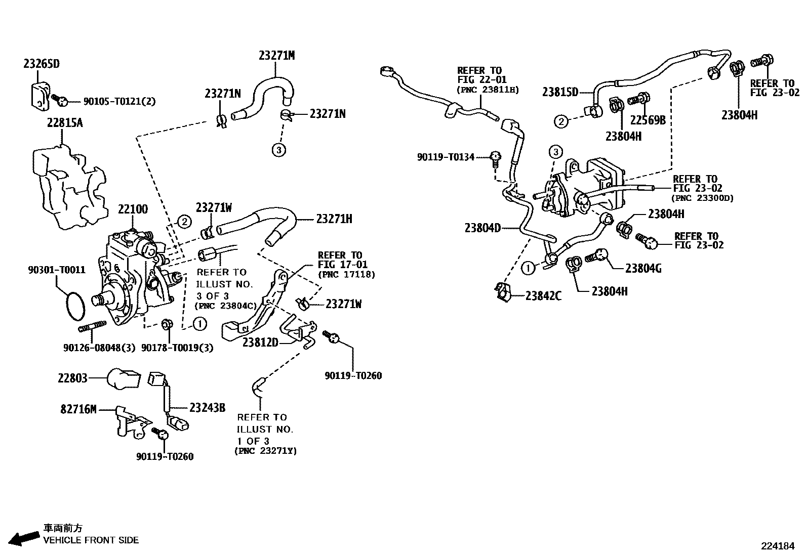 Toyota HILUX 喷油泵总成 EPC diagram — 224184
