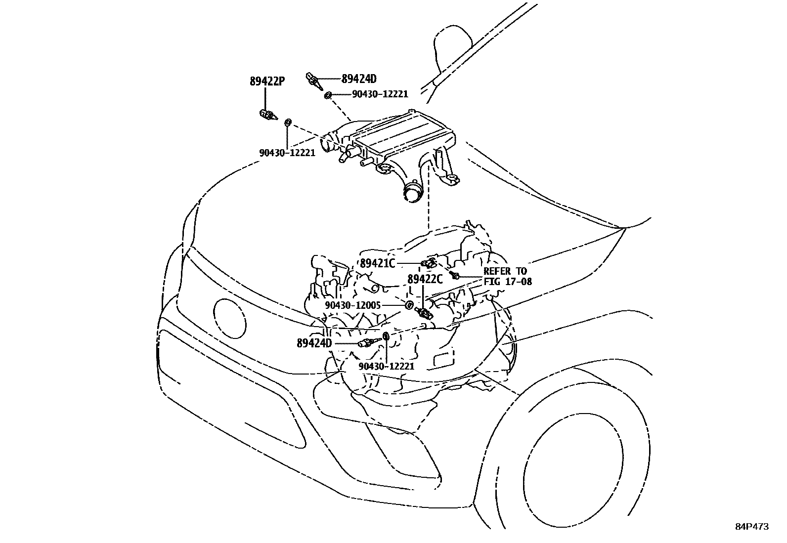 Toyota HILUX 电子控制柴油机(ECD) EPC diagram — 84P473