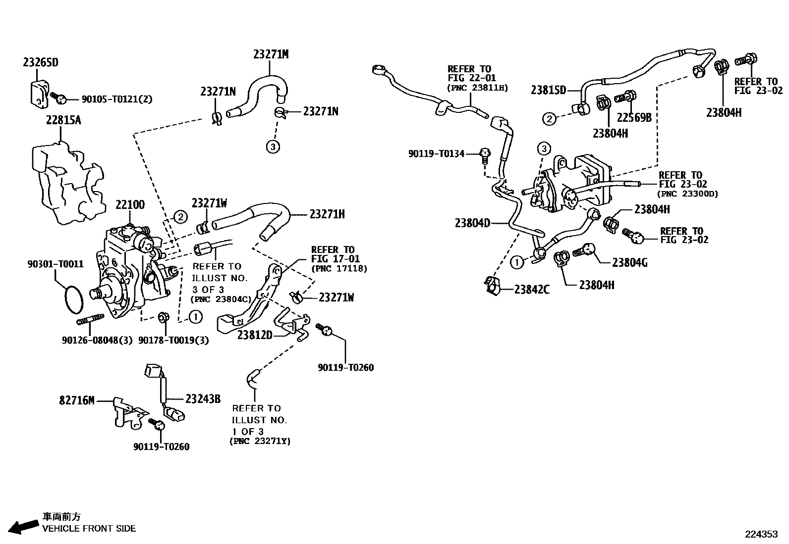 Toyota HILUX 喷油泵总成 EPC diagram — 224353