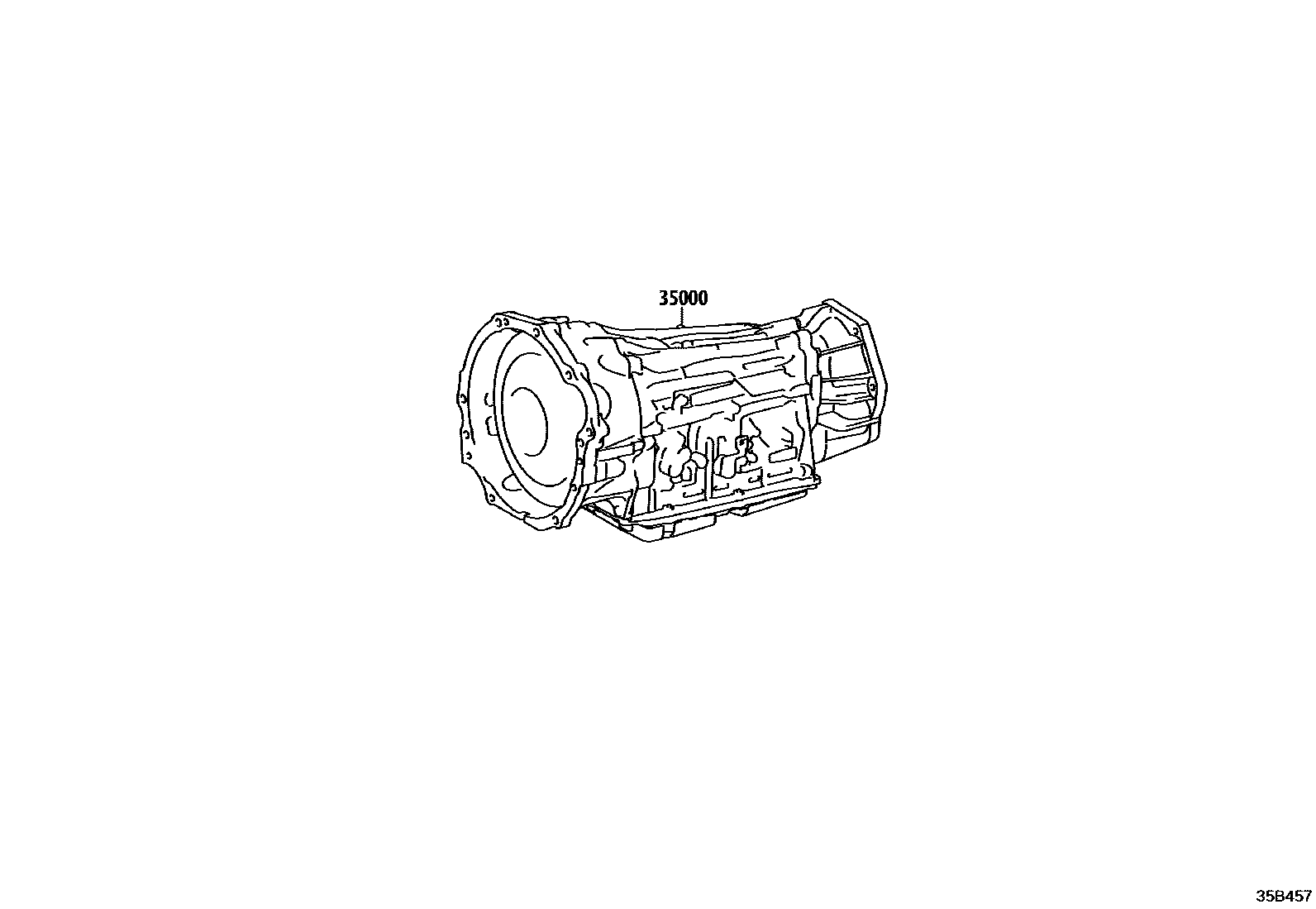 Toyota HILUX 传动桥或变速器总成和衬垫组件(ATM) EPC diagram — 35B457